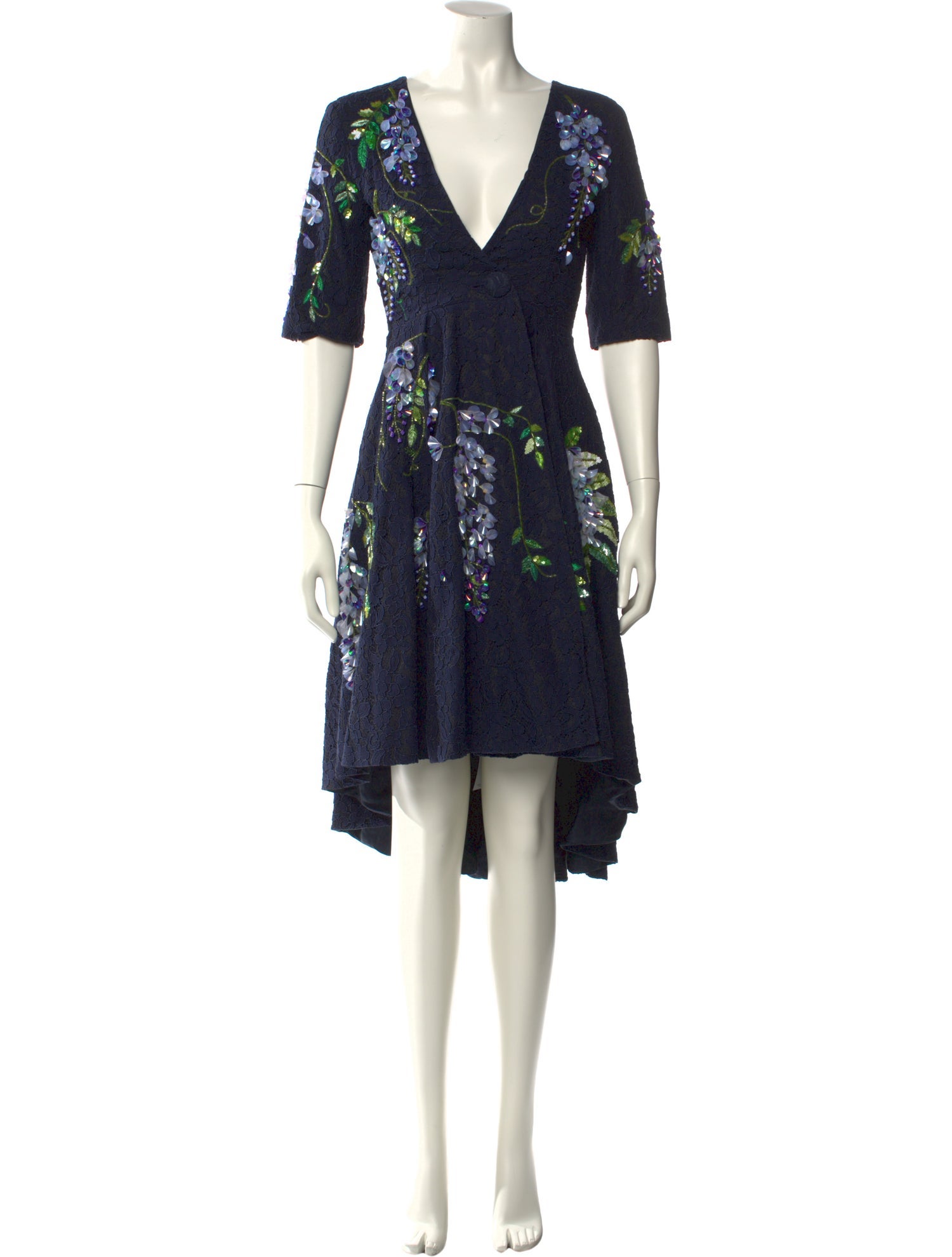 Romance Was Born Floral Print Midi Length Dress w/ Tags