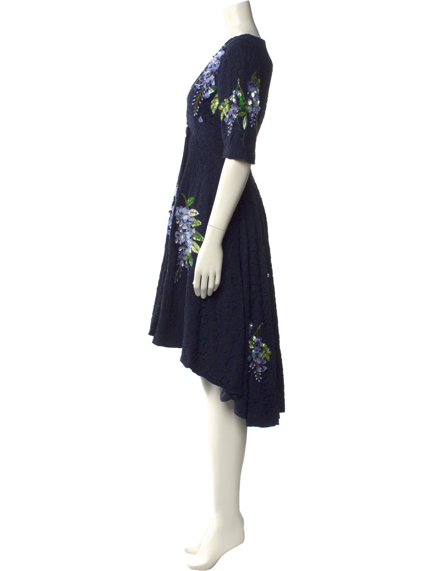 Romance Was Born Floral Print Midi Length Dress w/ Tags