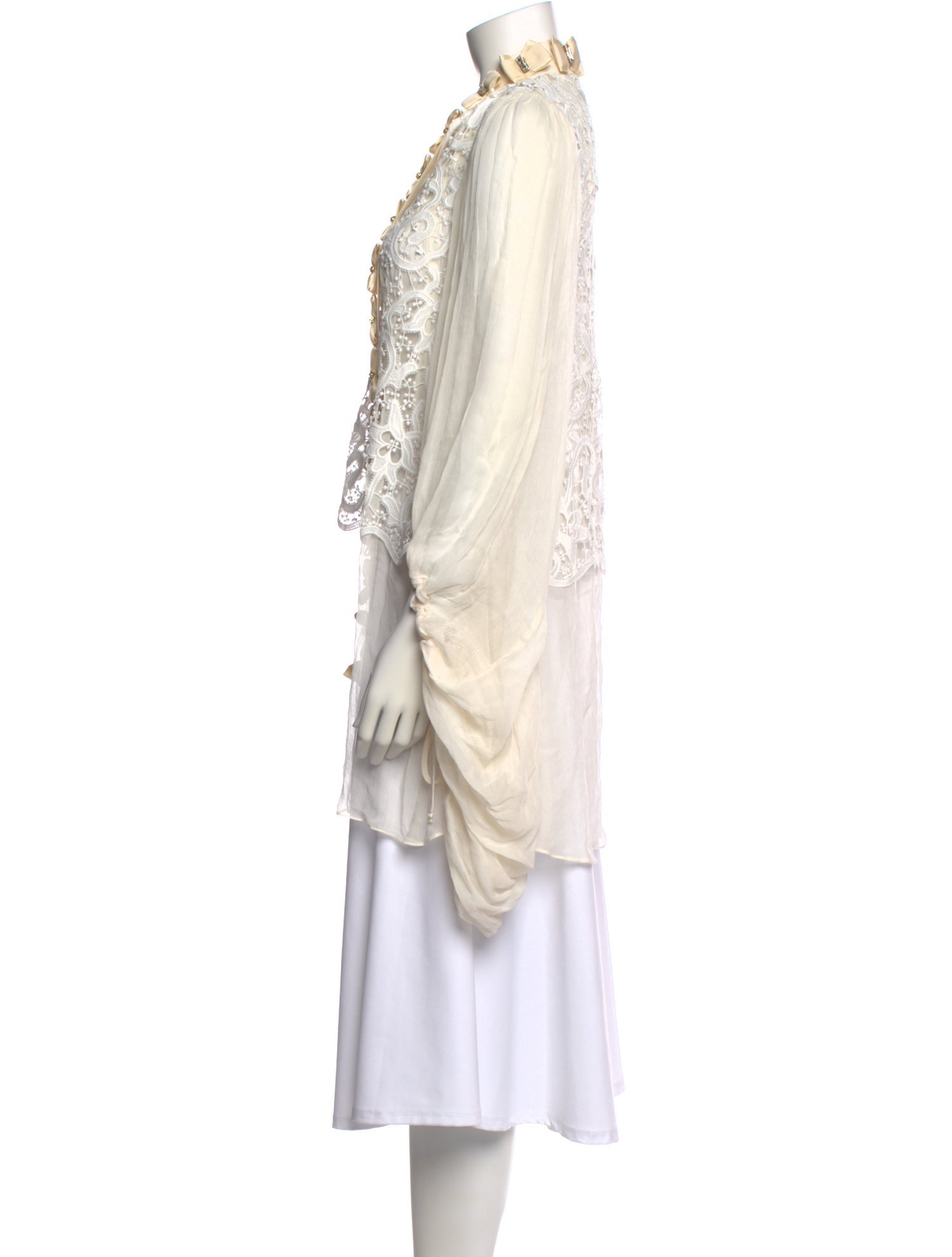 Romance Was Born Silk V-Neck Tunic