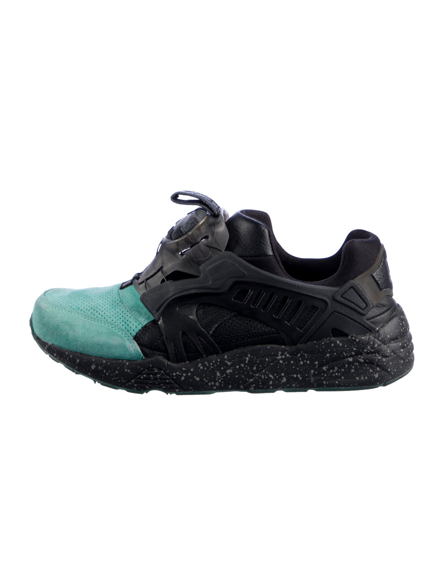 Ronnie Fieg x Puma Nubuck Colorblock Pattern Athletic Sneakers