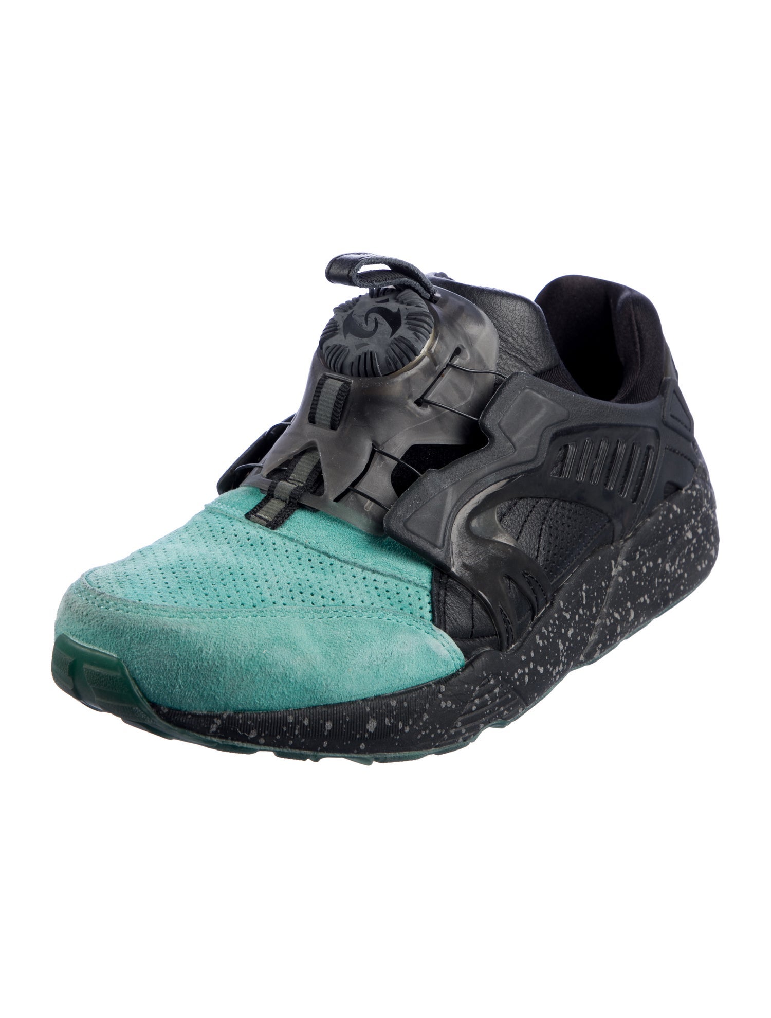 Ronnie Fieg x Puma Nubuck Colorblock Pattern Athletic Sneakers