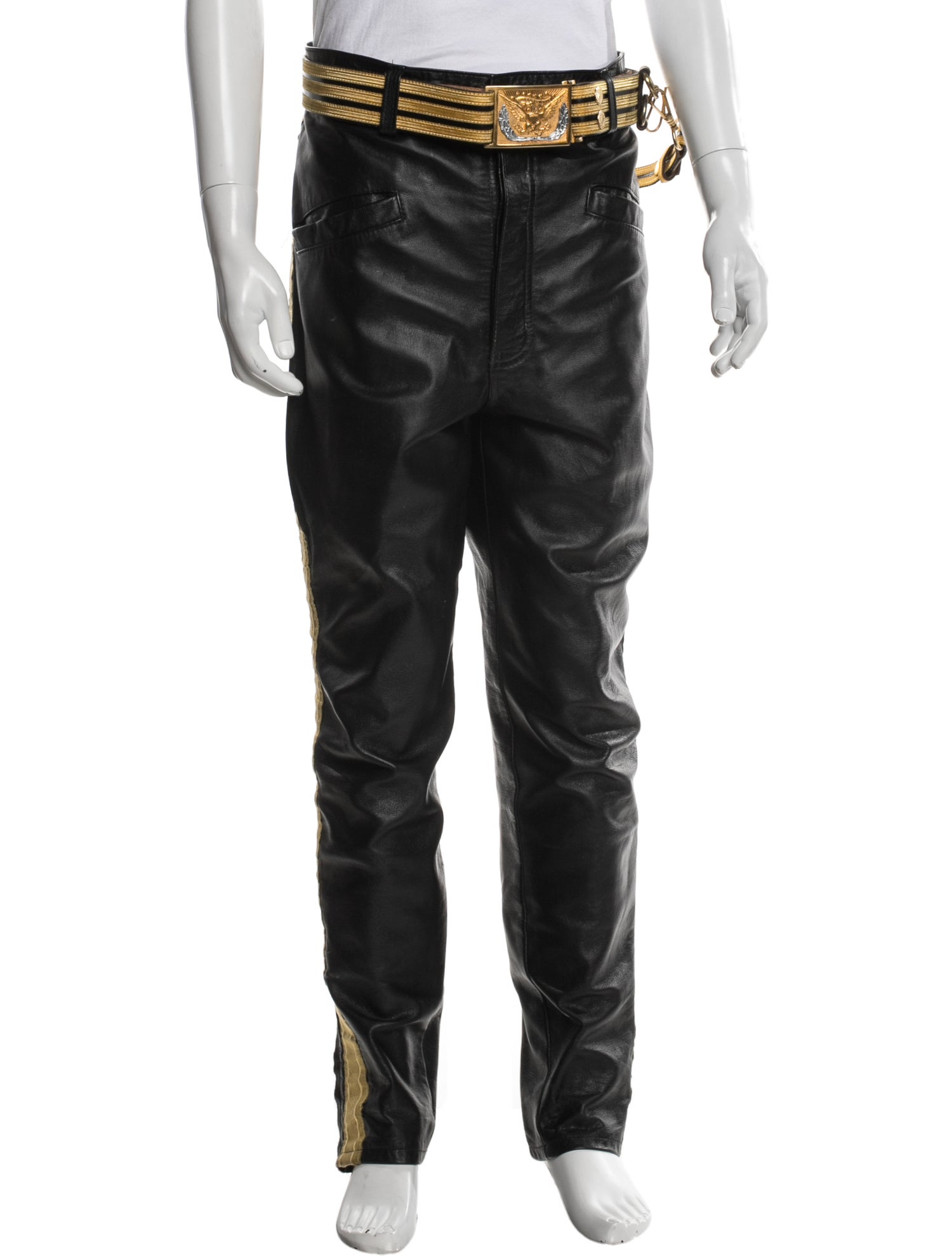 Roxstream Leather Moto Pants