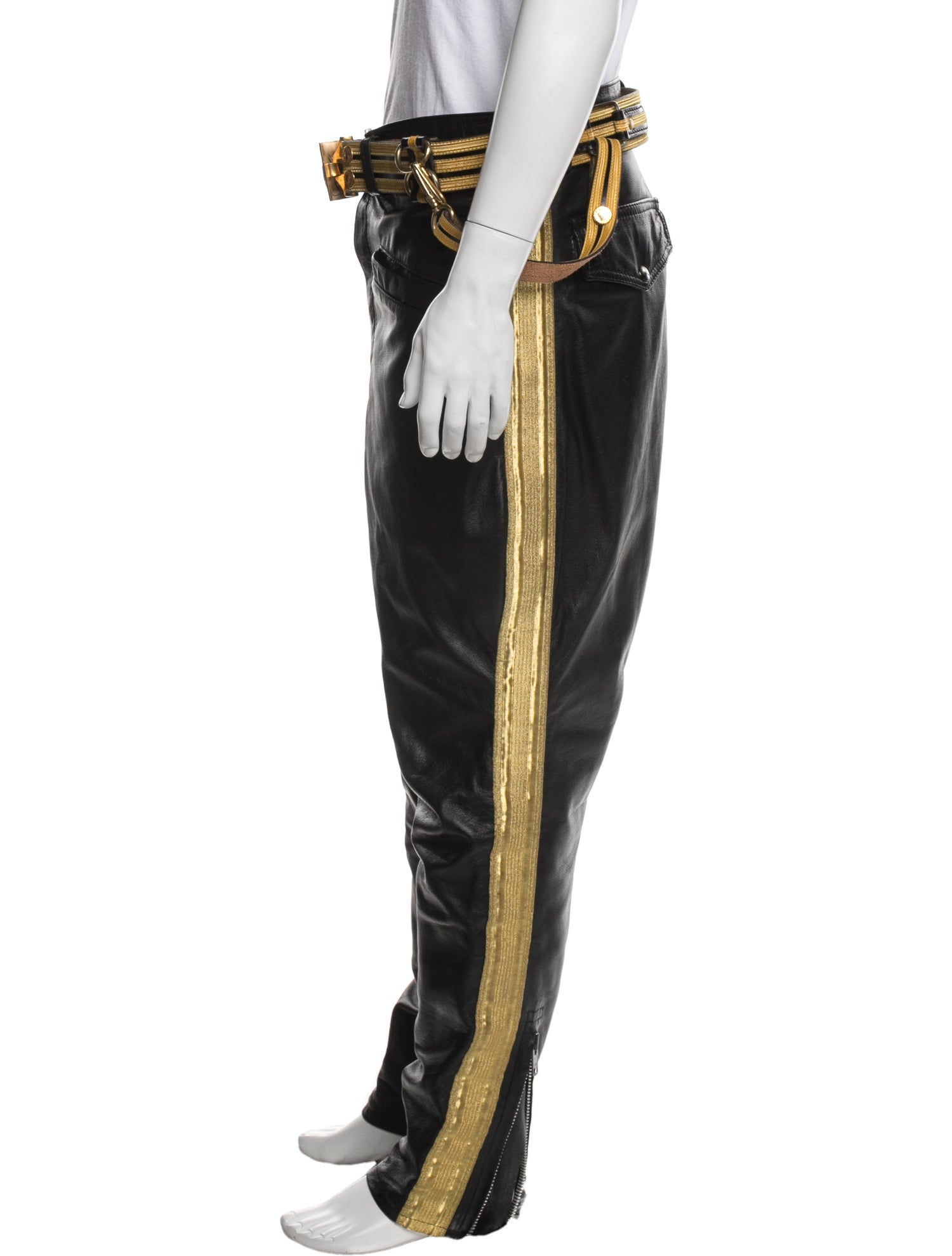 Roxstream Leather Moto Pants
