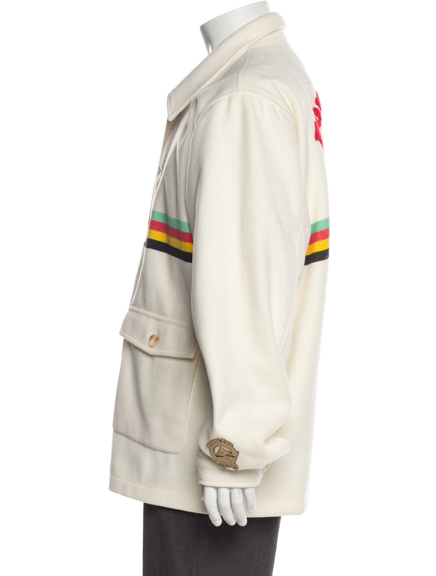 Round Two Striped Utility Jacket