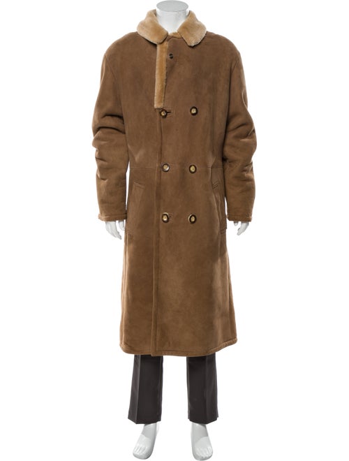 Roots Shearling Coat Brown
