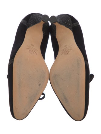 rose's roses Velvet Pumps