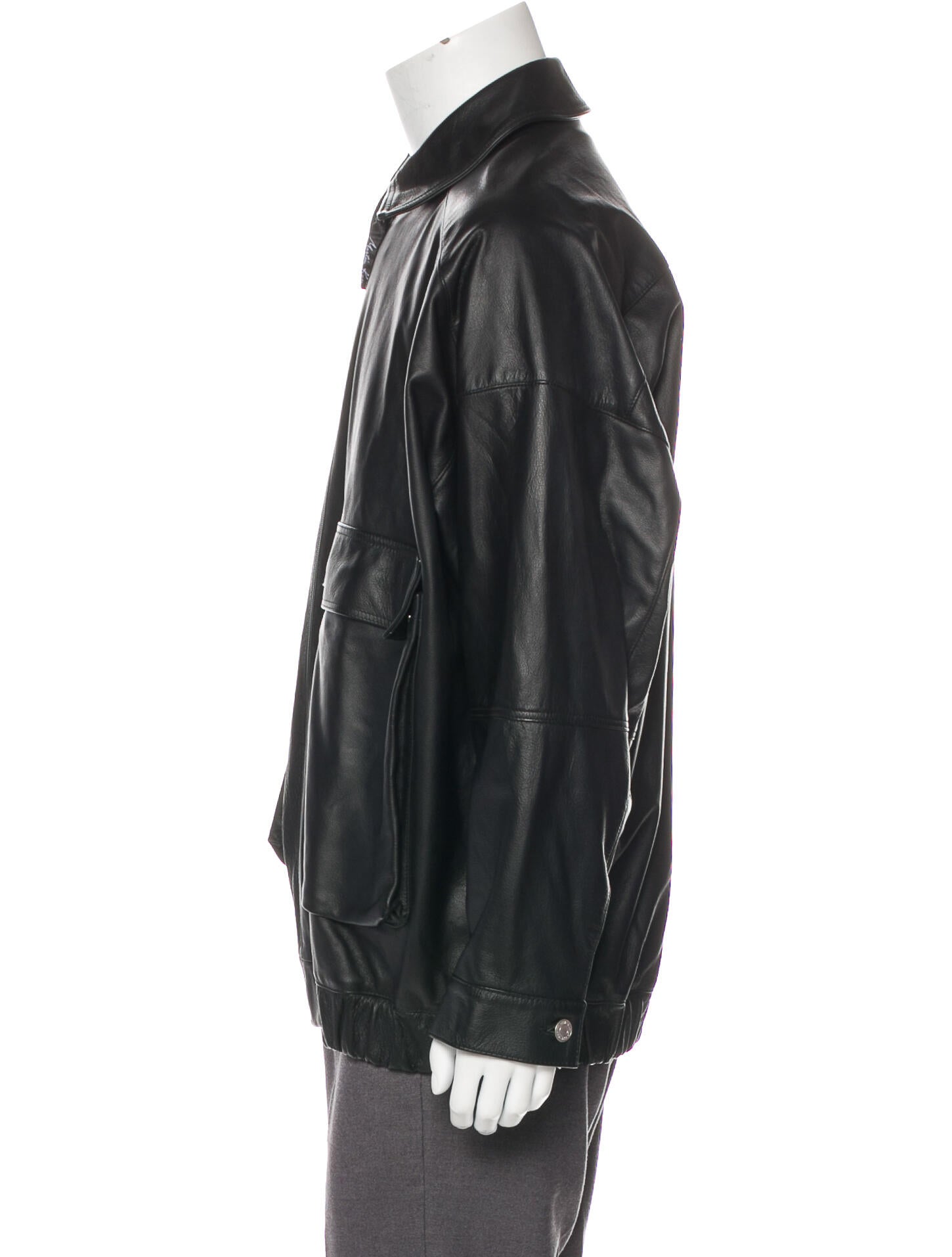 martine rose oversized leather jacket