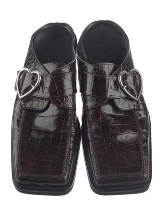 Martine Rose Embossed Leather Monk Straps