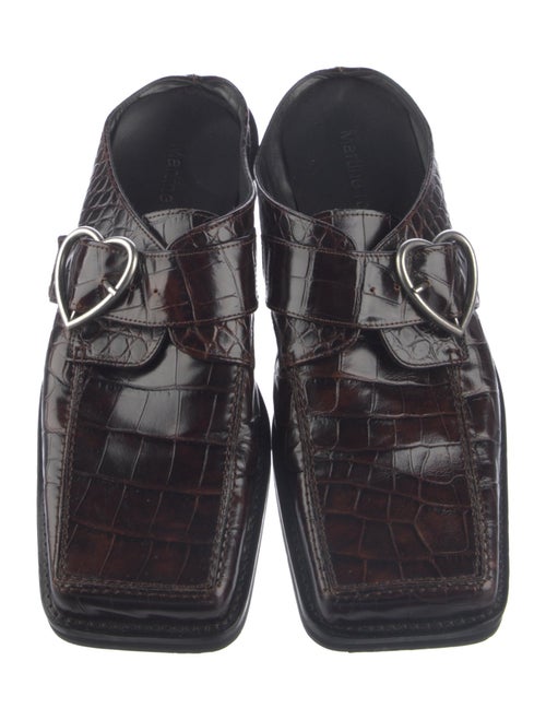Martine Rose Embossed Leather Monk Straps