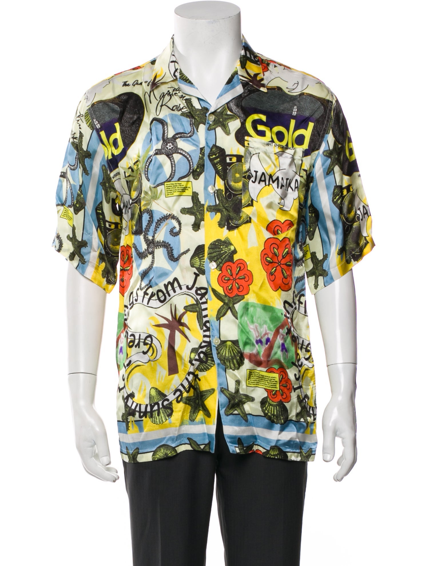 Martine Rose Printed Short Sleeve Shirt