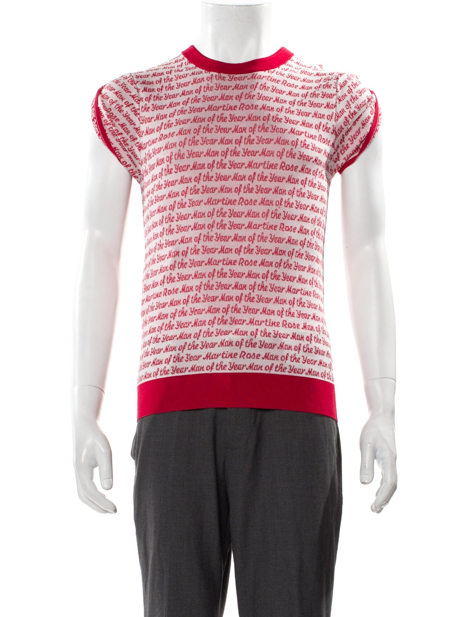 Martine Rose Striped Mock Neck Pullover w/ Tags