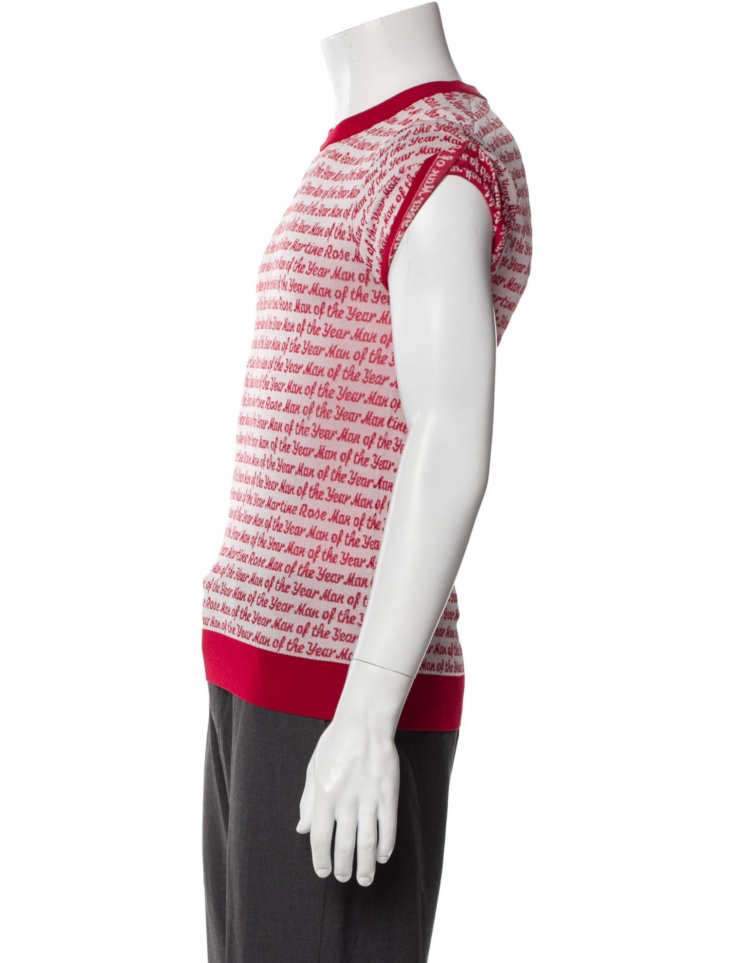 Martine Rose Striped Mock Neck Pullover w/ Tags