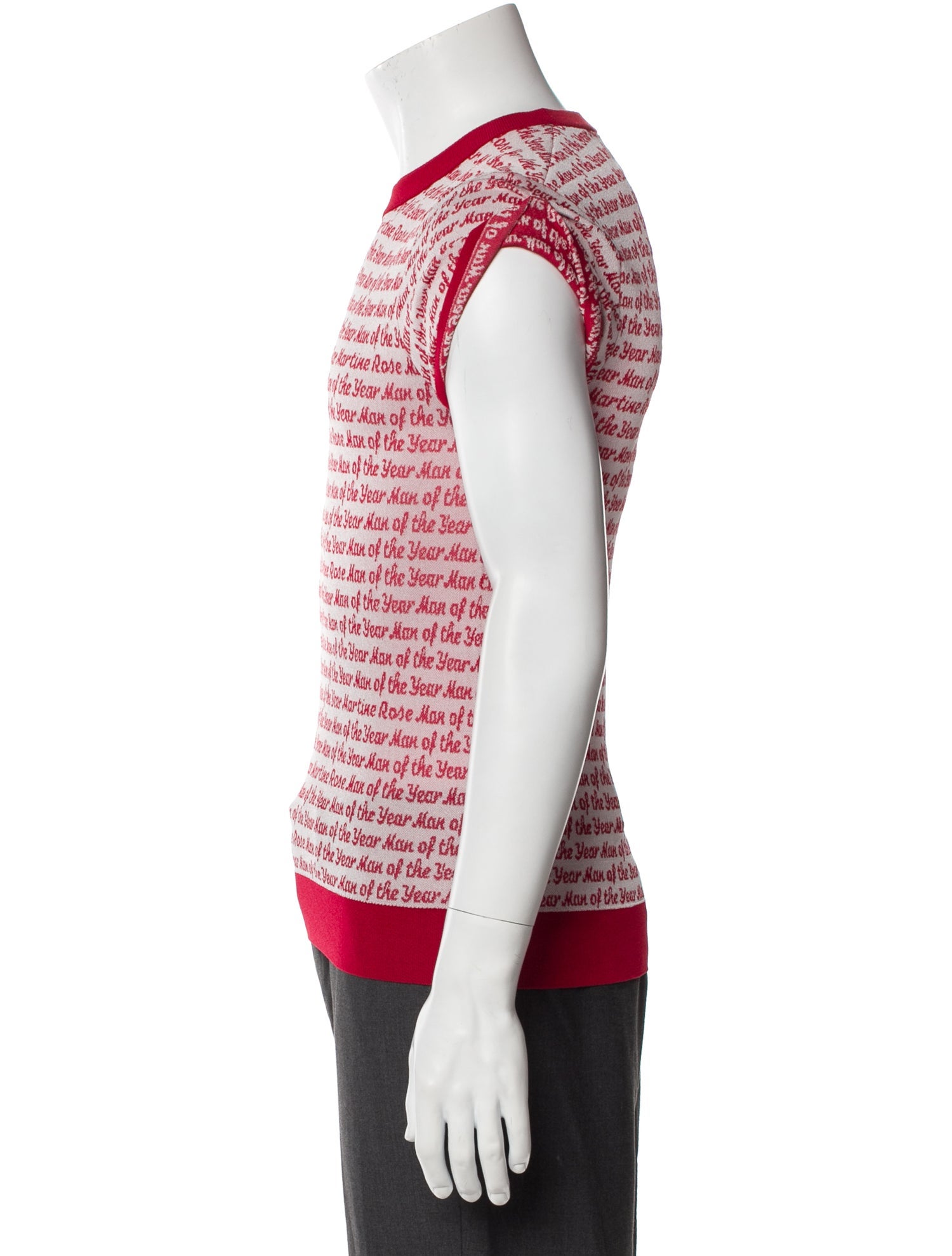 Martine Rose Striped Turtleneck Sweater Vest w/ Tags