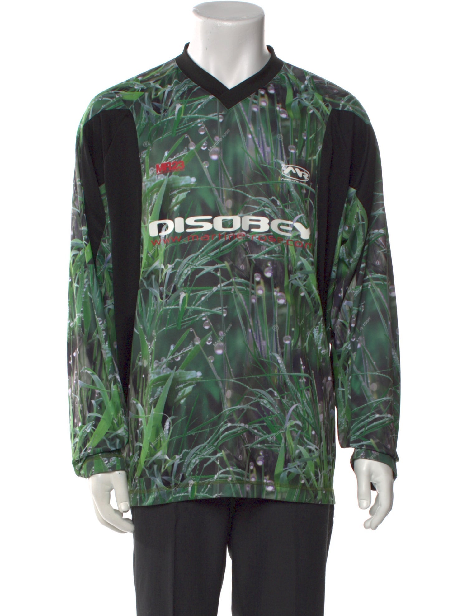 Martine Rose Printed V-Neck Jersey