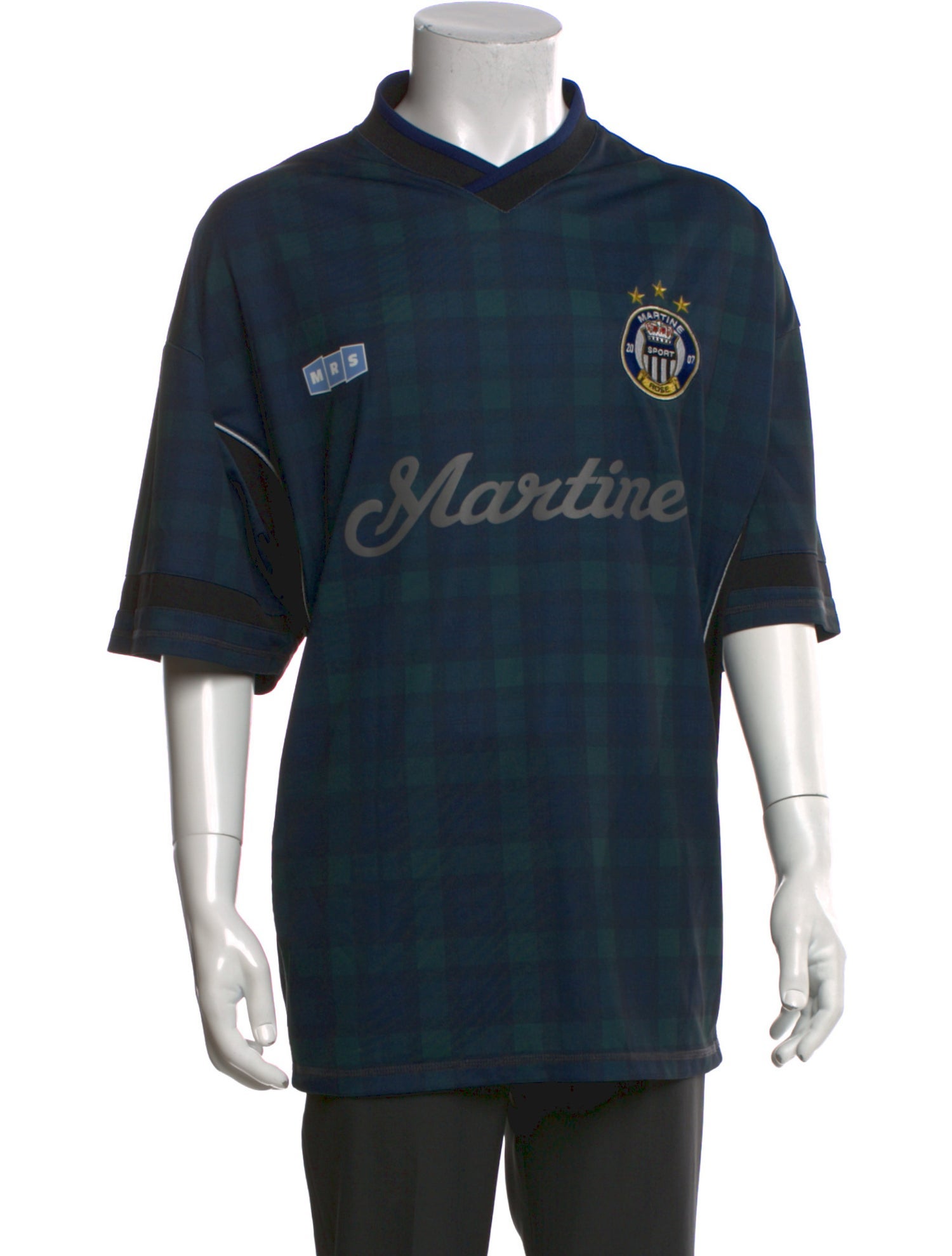 Martine Rose Graphic Print V-Neck T-Shirt