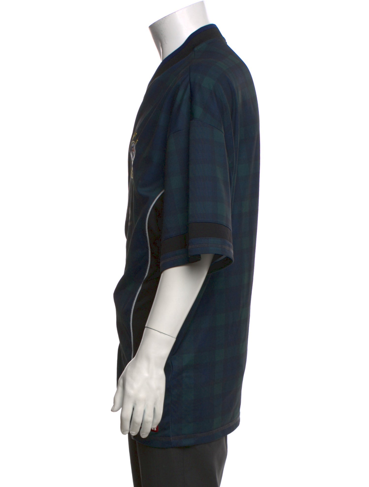 Martine Rose Graphic Print V-Neck T-Shirt