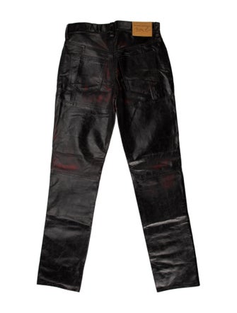 Martine Rose Leather Moto Pants