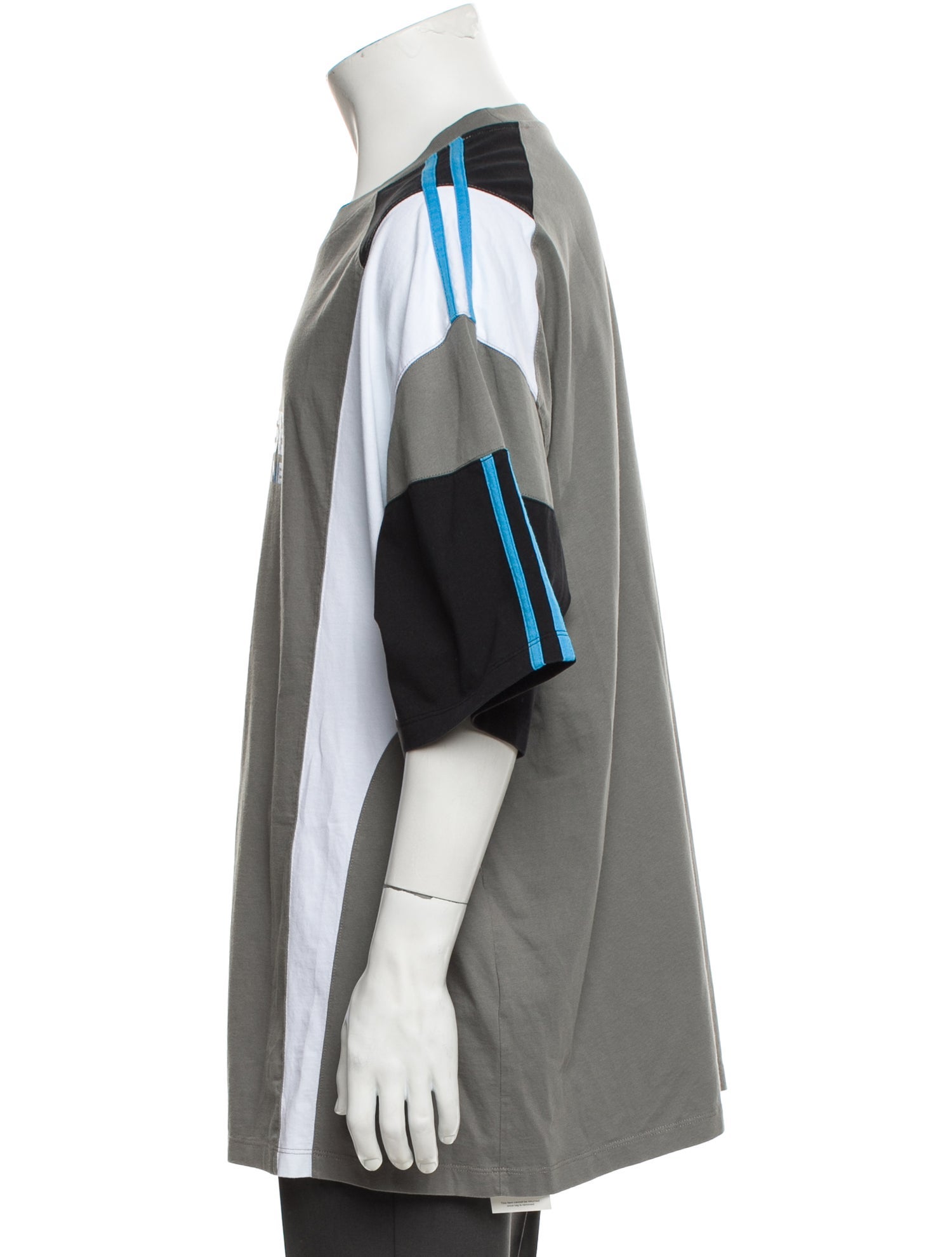 Martine Rose Colorblock Pattern Crew Neck T-Shirt