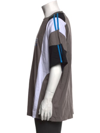 Martine Rose Colorblock Pattern Crew Neck T-Shirt