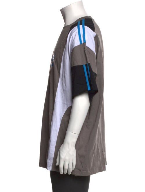 Martine Rose Colorblock Pattern Crew Neck T-Shirt