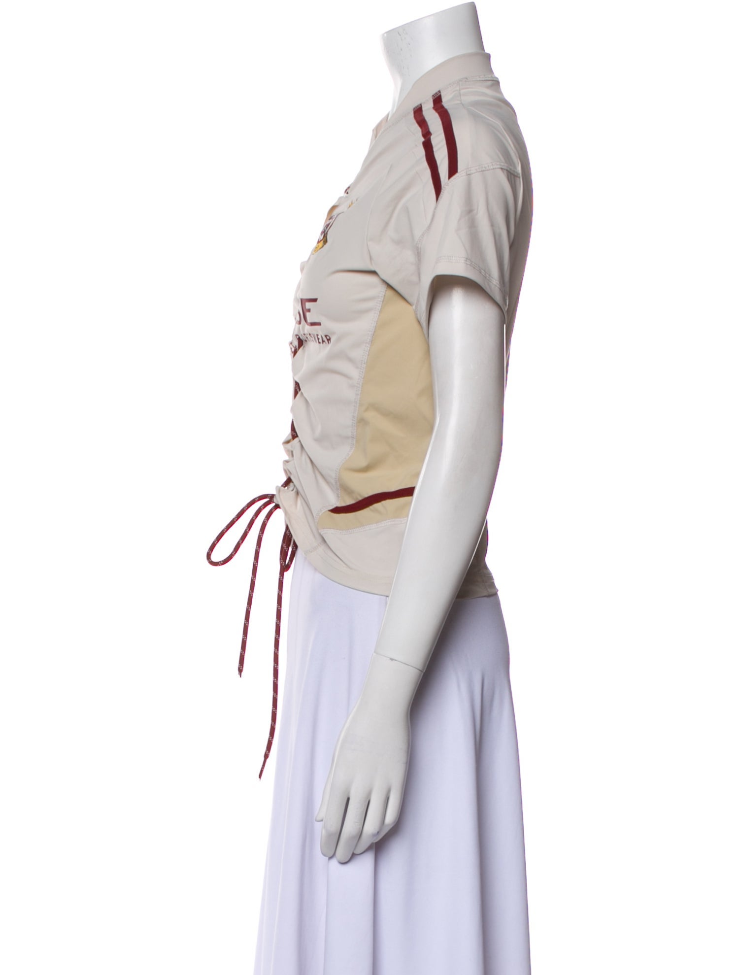 Martine Rose Short Sleeve Crop Top