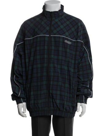 Martine Rose Plaid Print Windbreaker