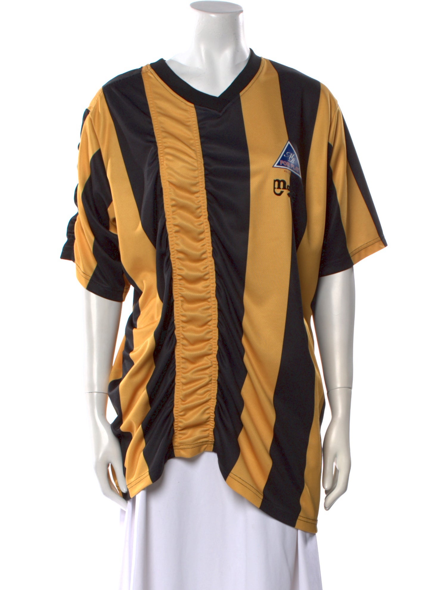 Martine Rose Striped V-Neck Tunic