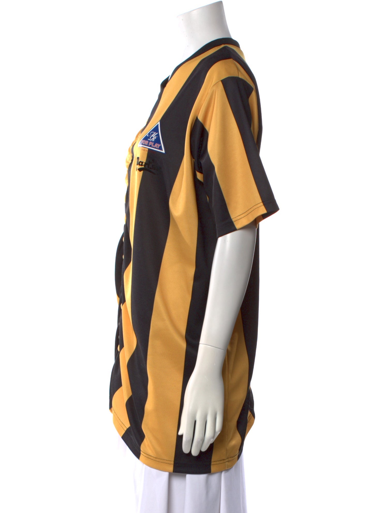 Martine Rose Striped V-Neck Tunic