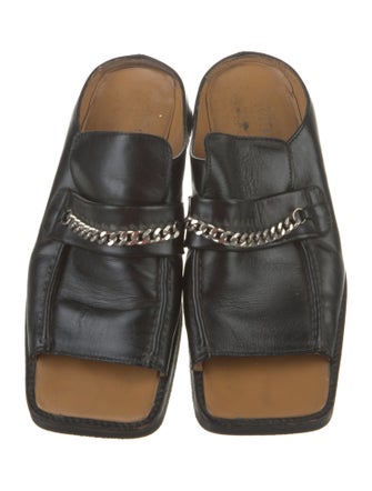 Martine Rose Leather Slides