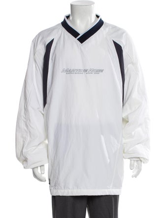 Martine Rose Colorblock Pattern V-Neck Henley