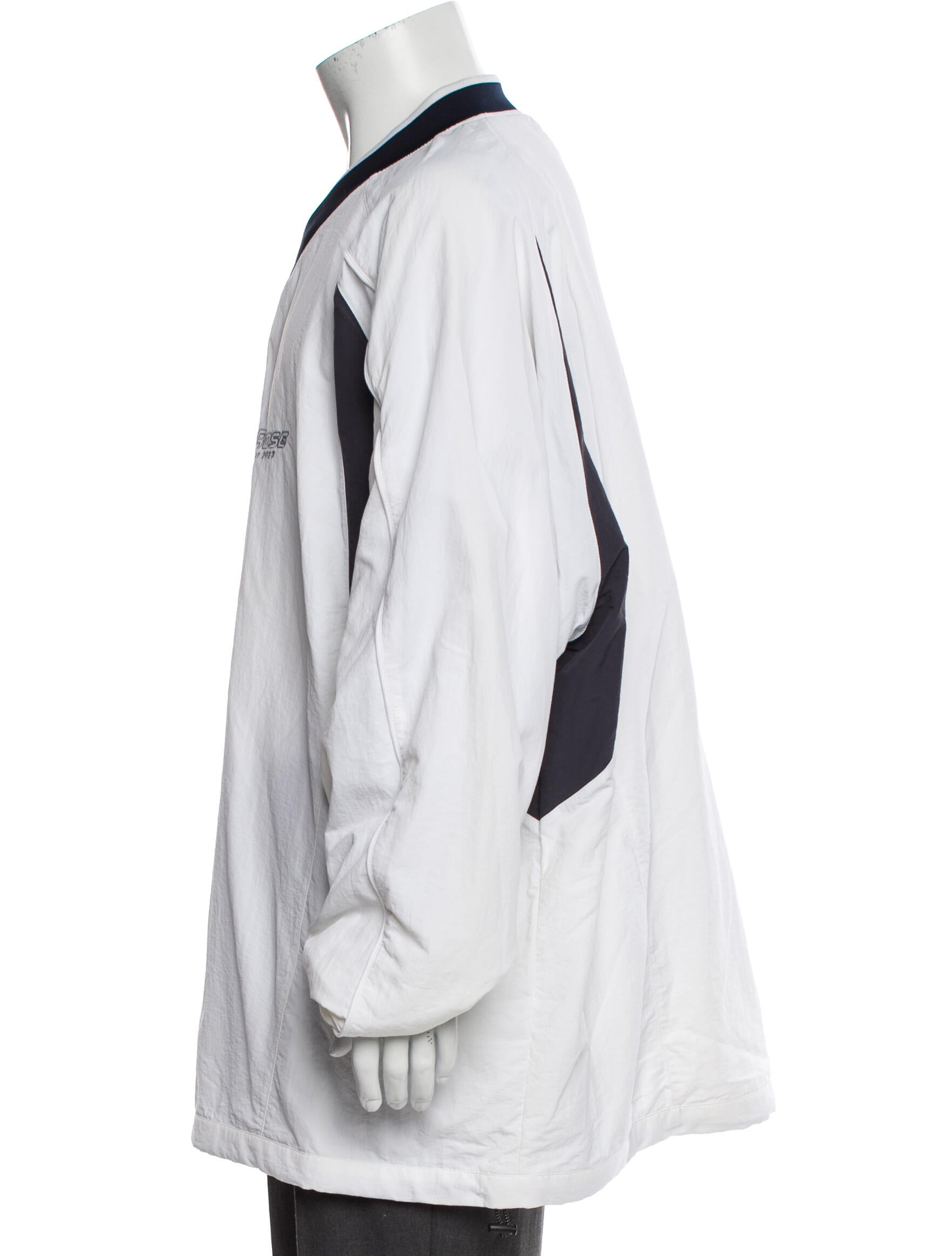 Martine Rose Colorblock Pattern V-Neck Henley