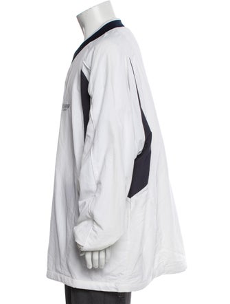 Martine Rose Colorblock Pattern V-Neck Henley