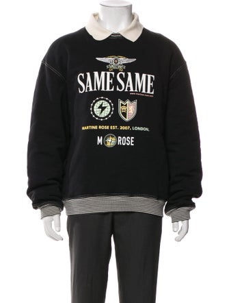 Martine Rose Graphic Print Collar Sweatshirt