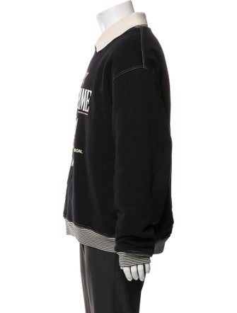 Martine Rose Graphic Print Collar Sweatshirt