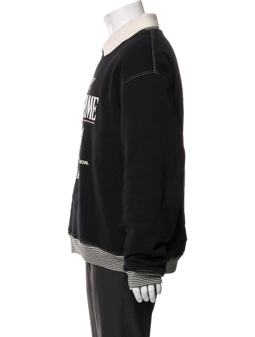 Martine Rose Graphic Print Collar Sweatshirt