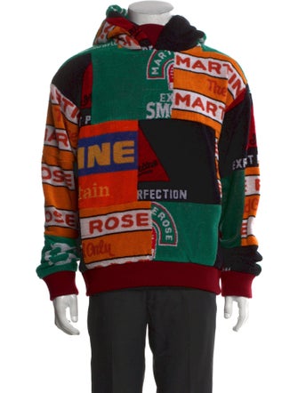 Martine Rose Printed Crew Neck Hoodie