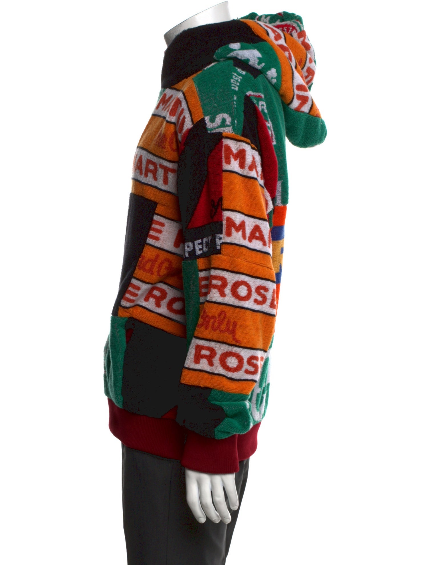 Martine Rose Printed Crew Neck Hoodie