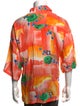 Martine Rose Printed Three-Quarter Sleeve Shirt