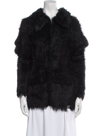 Martine Rose Nylon Faux Fur Jacket