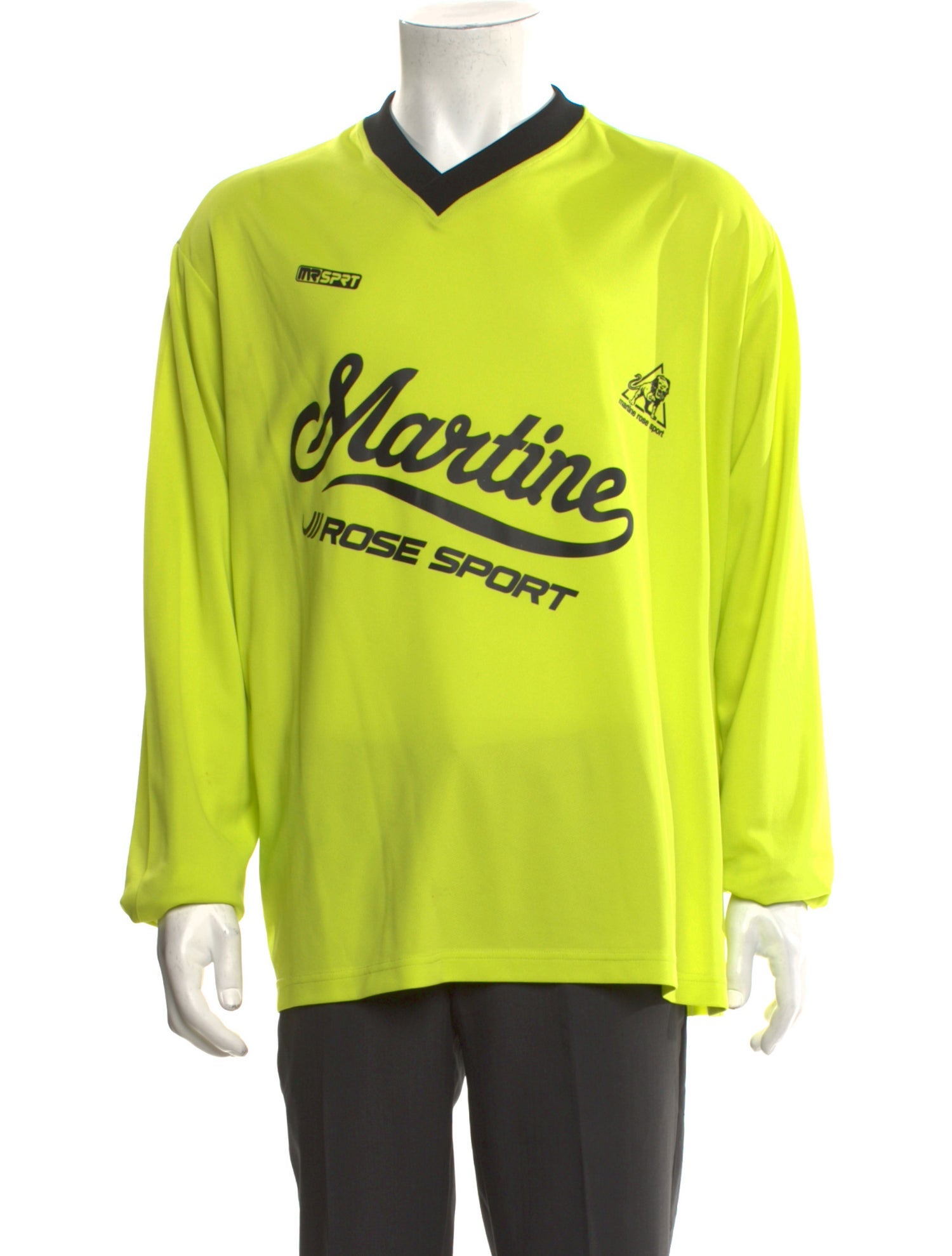 Martine Rose Graphic Print V-Neck T-Shirt