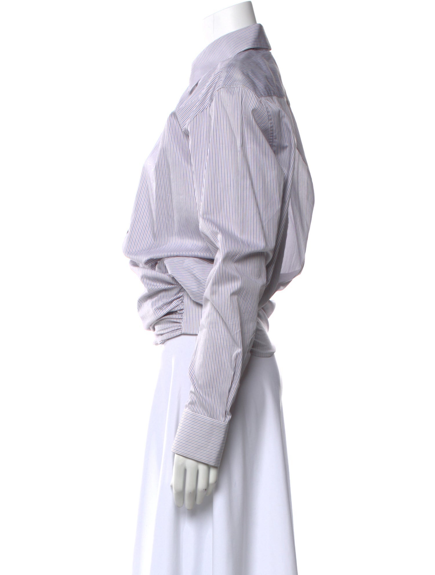 Martine Rose Striped Long Sleeve Crop Top