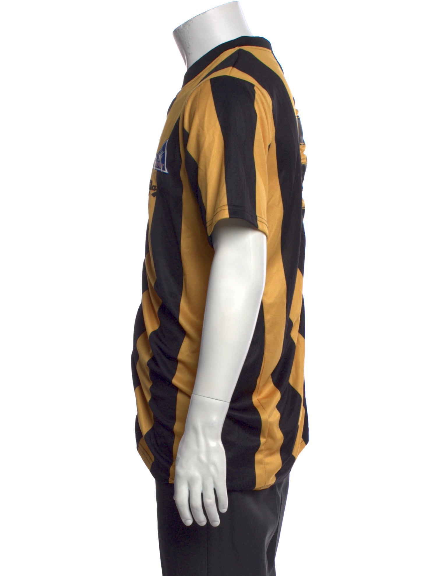 Martine Rose Colorblock Pattern V-Neck T-Shirt