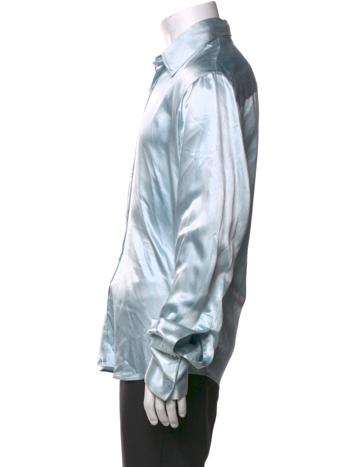 Martine Rose Silk Striped Shirt