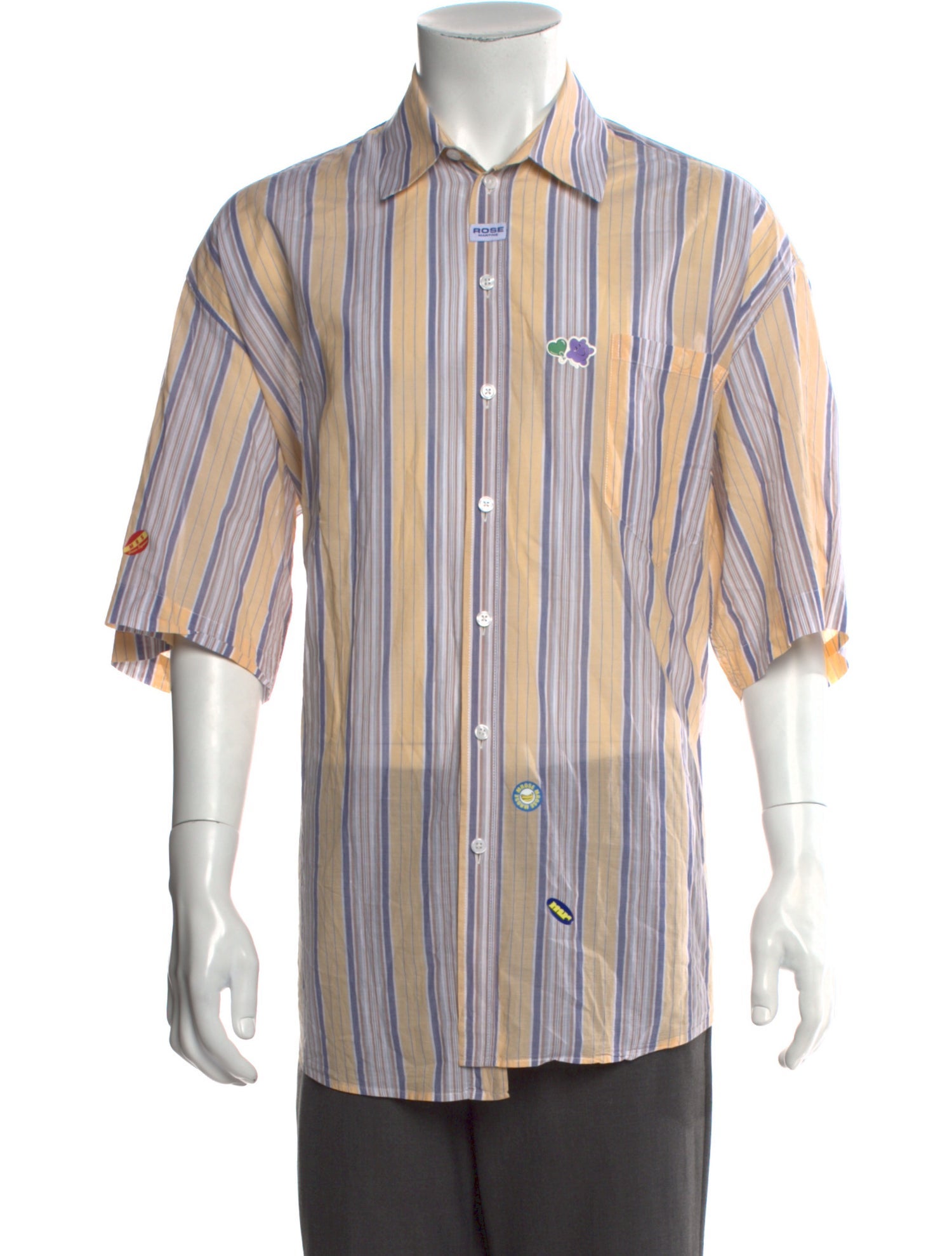 Martine Rose Striped Short Sleeve Shirt