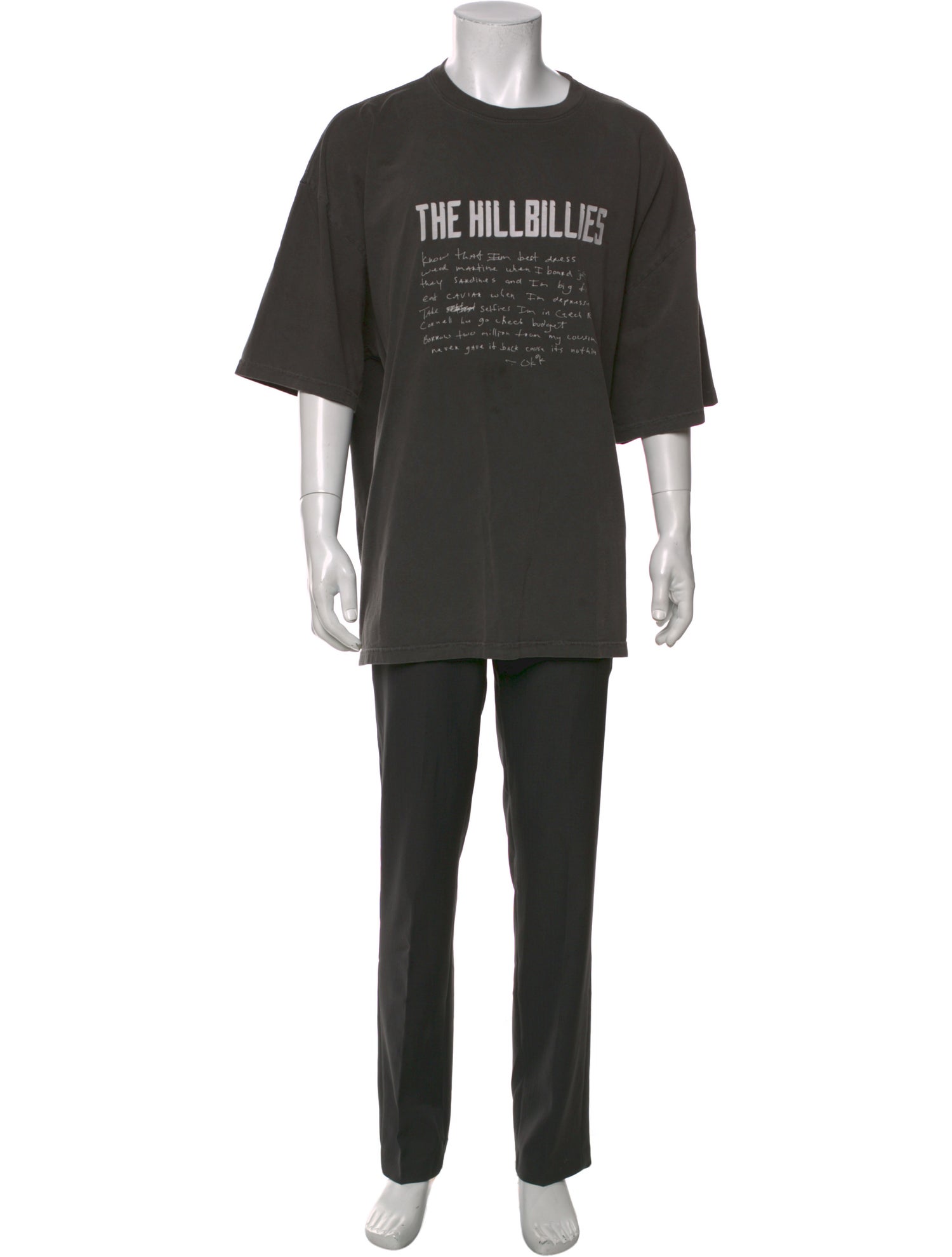 Martine Rose Graphic Print Crew Neck T-Shirt