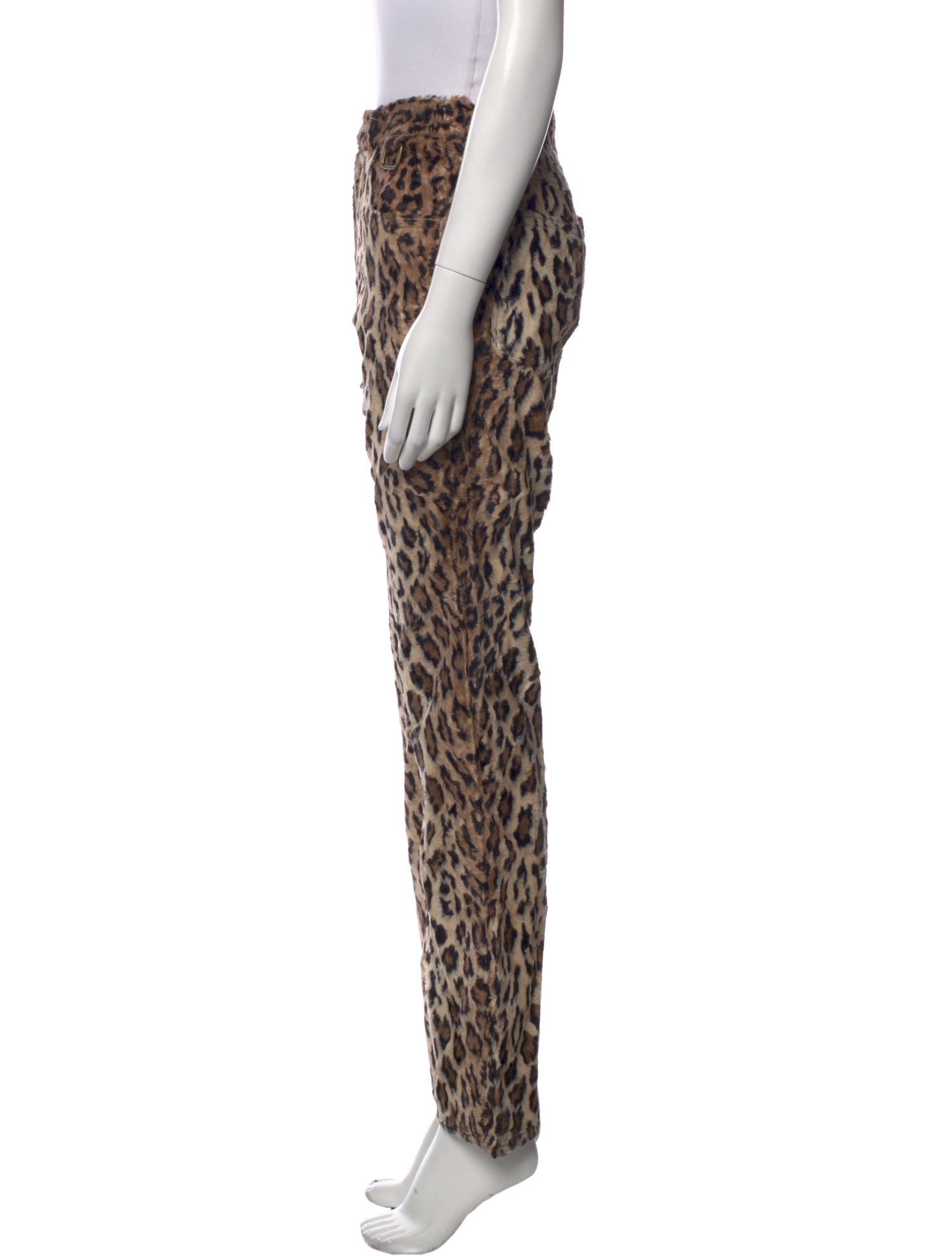 Martine Rose Animal Print Straight Leg Pants
