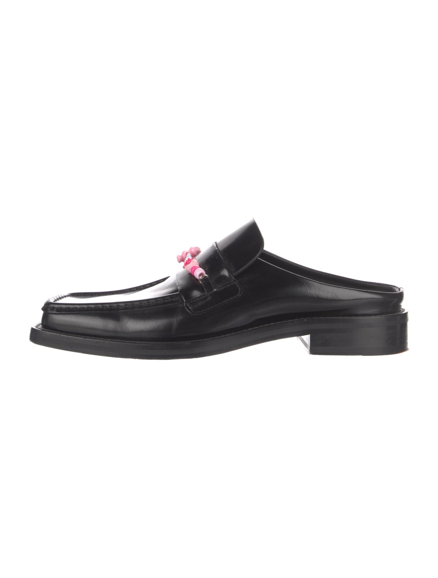 Martine Rose Leather Chain-Link Accents Dress Loafers