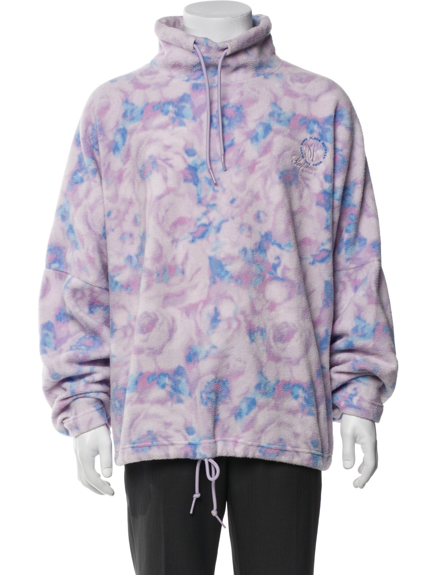Martine Rose Tie-Dye Print Turtleneck Pullover