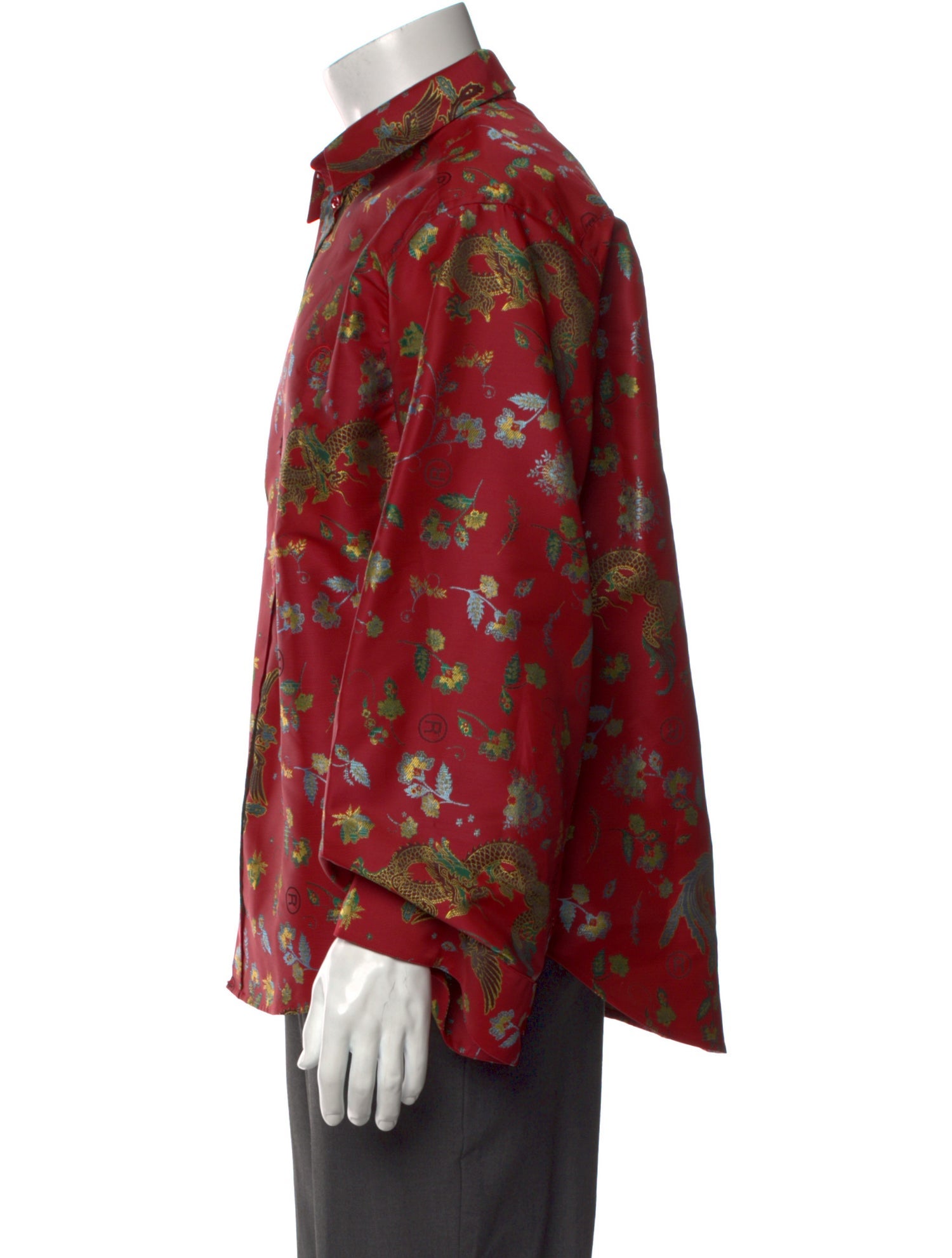 Martine Rose Floral Print Long Sleeve Shirt