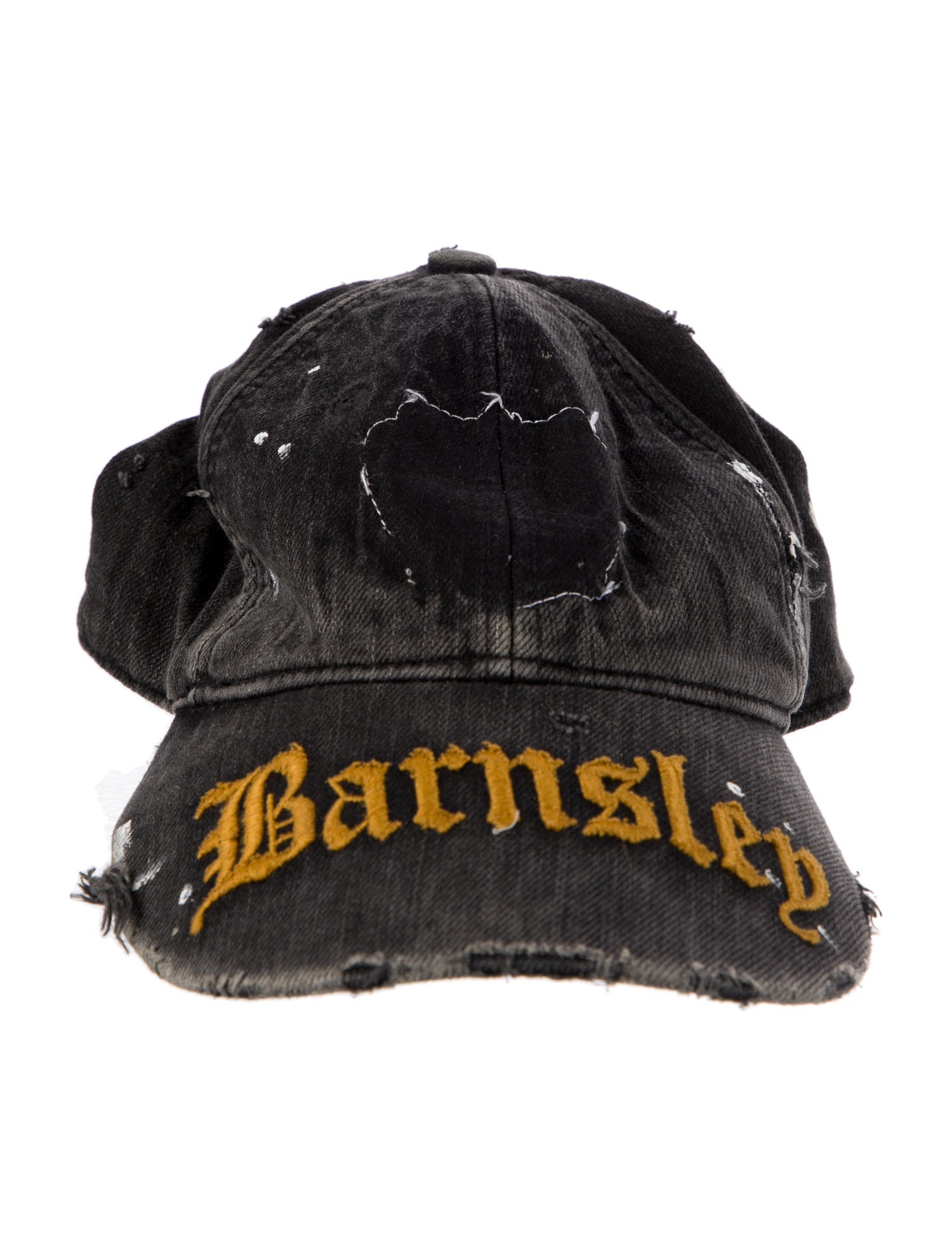 Martine Rose Distressed Embroidered Hat